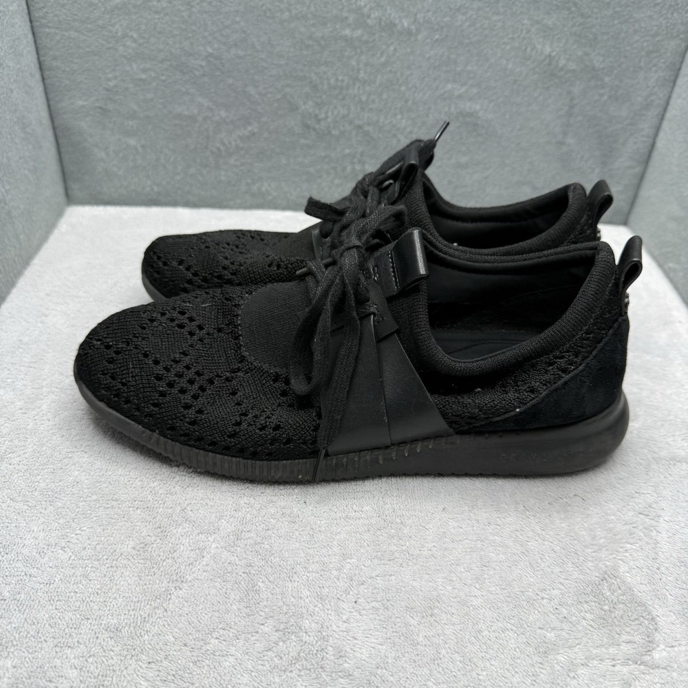 Cole Haan Sneakers Womens 6.5 Black 2.Zerogrand Stitchlite Oxford W11511 Knit